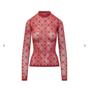 Marine serre second skin sheer top